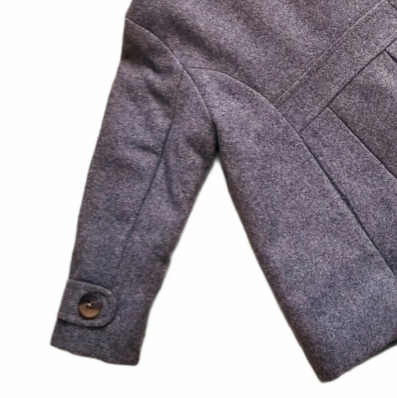 Old Navy Toddler Girls Wool Blend Double Breasted Pleated Back Peacoat. - Picture 5 of 8